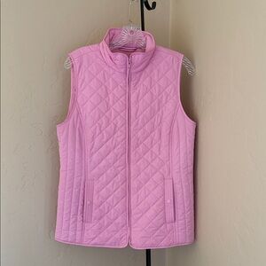 Talbots Light Pink Quilted Vest